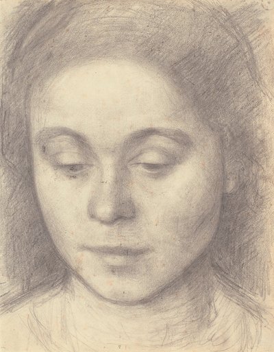Porträt von Ida, der Frau des Künstlers von Vilhelm Hammershøi